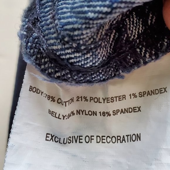 Oh Baby by Motherhood Maternity Crop Denim Jeans Secret Fit Belly Panel M (8-10) - Picture 8 of 11